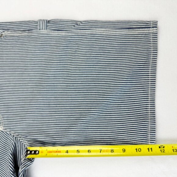 Lee Workwear Men's Striped Blue White Carpenter Shorts Size 32 Heavy Duty NWT - Picture 12 of 12